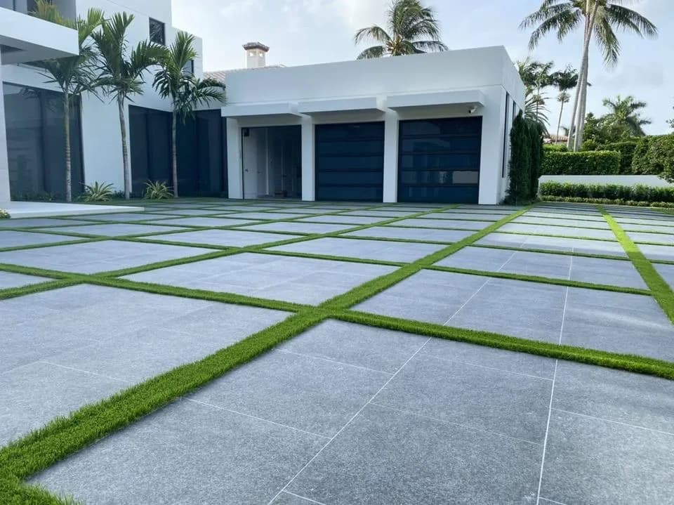 Porcelain paver pool deck installation Sarasota Florida — EC Paver Solutions